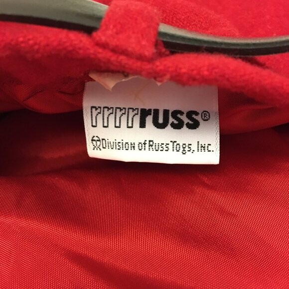 Vintage 70s 80s NWT RUSS Red Dress Pants High Waist Mom Grandma ILGWU (IB) - Picture 14 of 16